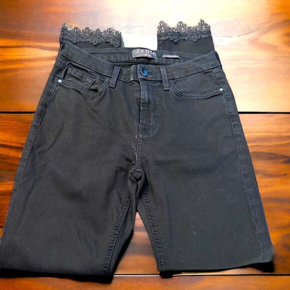 7 For All Mankind Ankle Skinny Women’s Lace Accent Jeans (4) - Picture 1 of 7